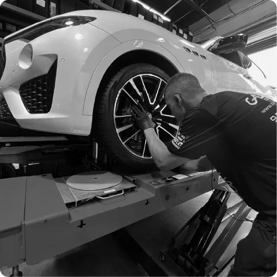 Inground wheel alignment