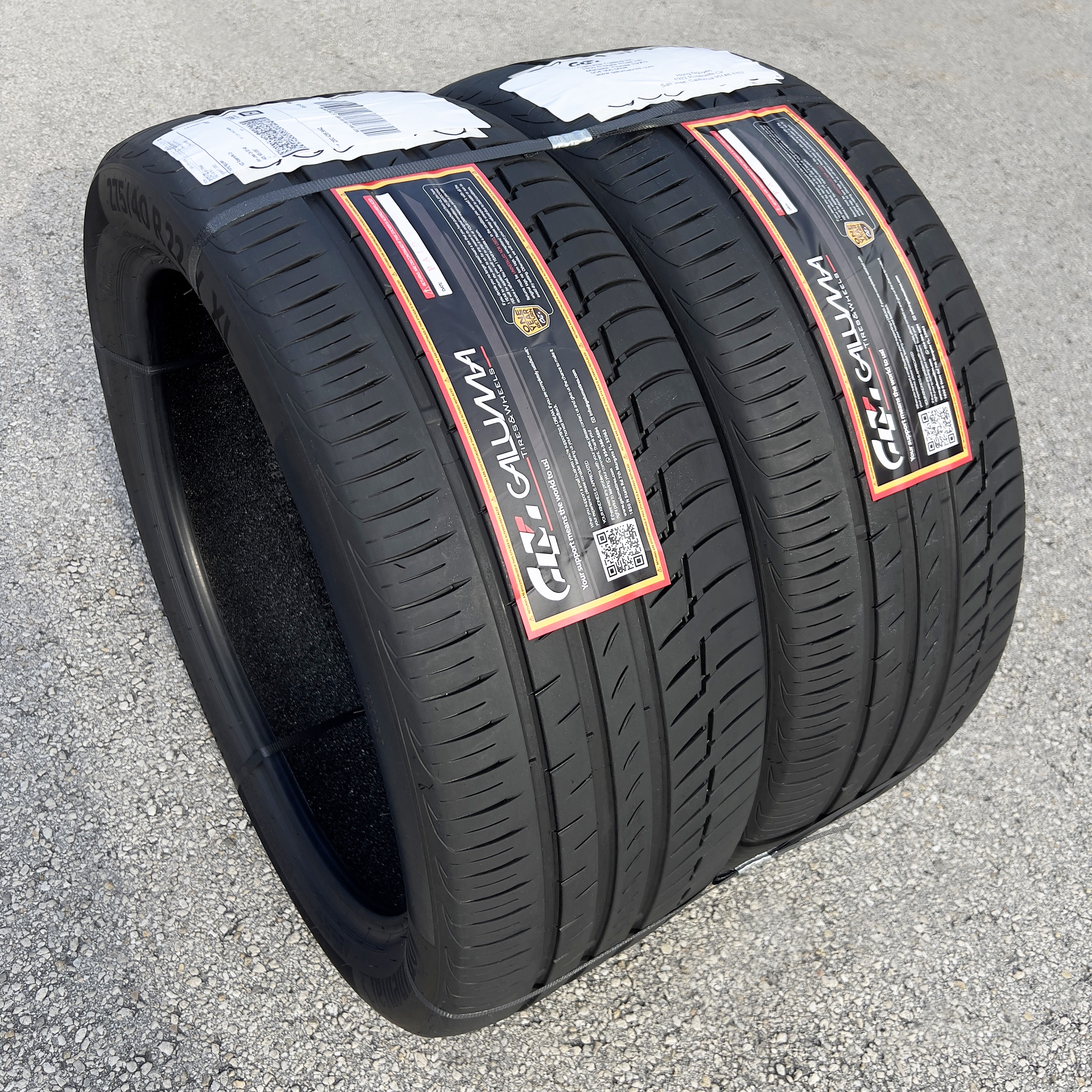 How to strap the tires like you receive them