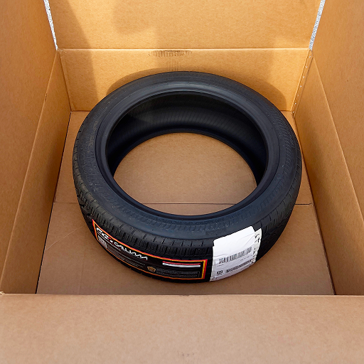 How to strap the tires like you receive them