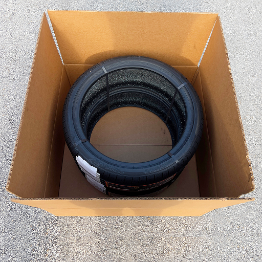 How to strap the tires like you receive them