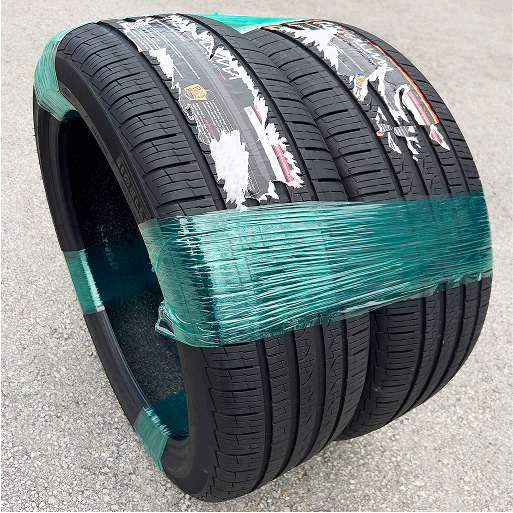 How to strap the tires like you receive them