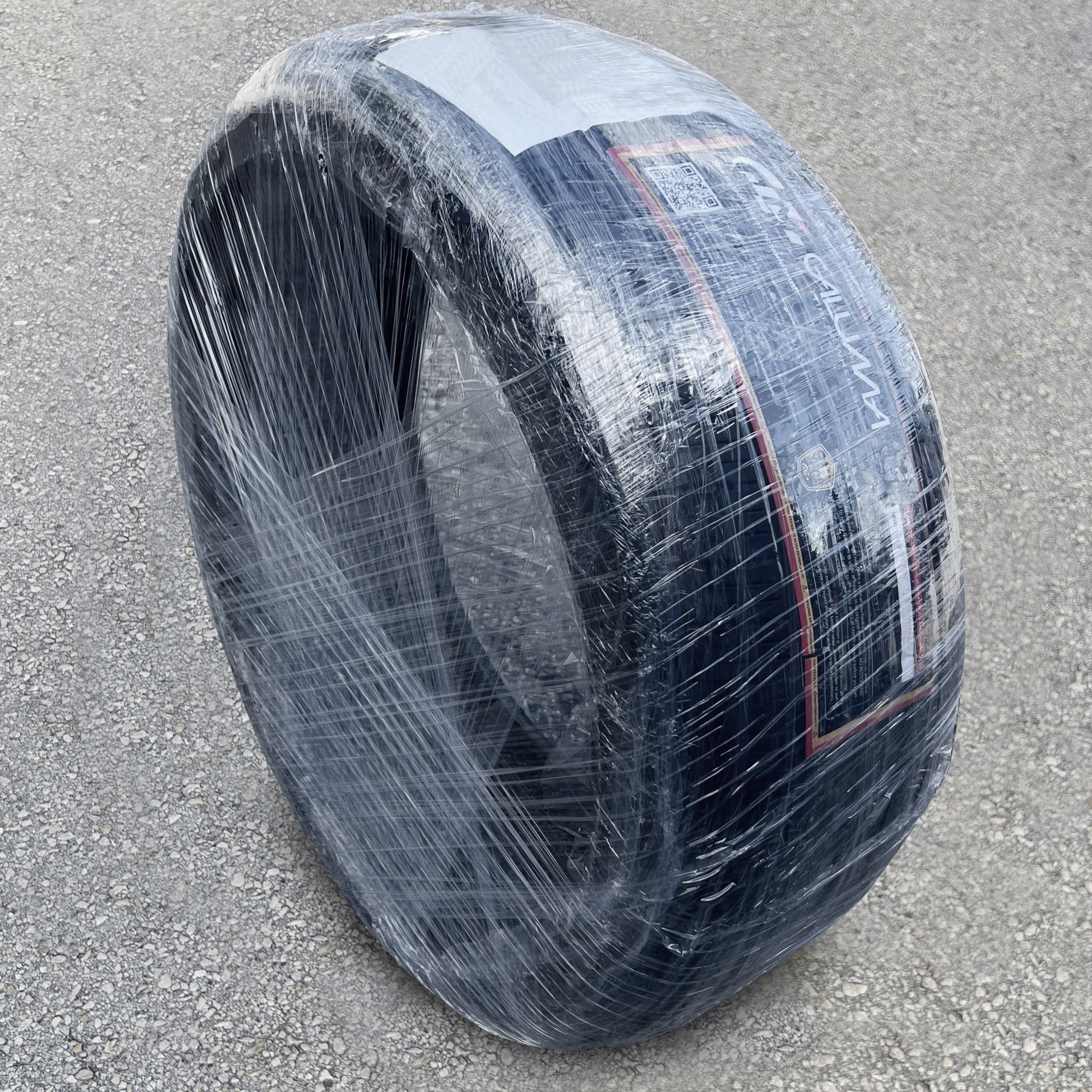 How to strap the tires like you receive them