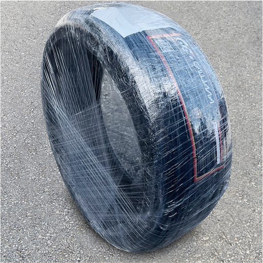 How to strap the tires like you receive them