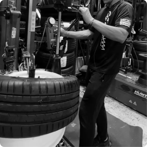 Touchless tire installation